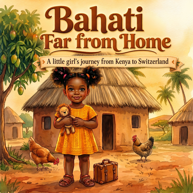 Bahati children's book cover with African storytelling