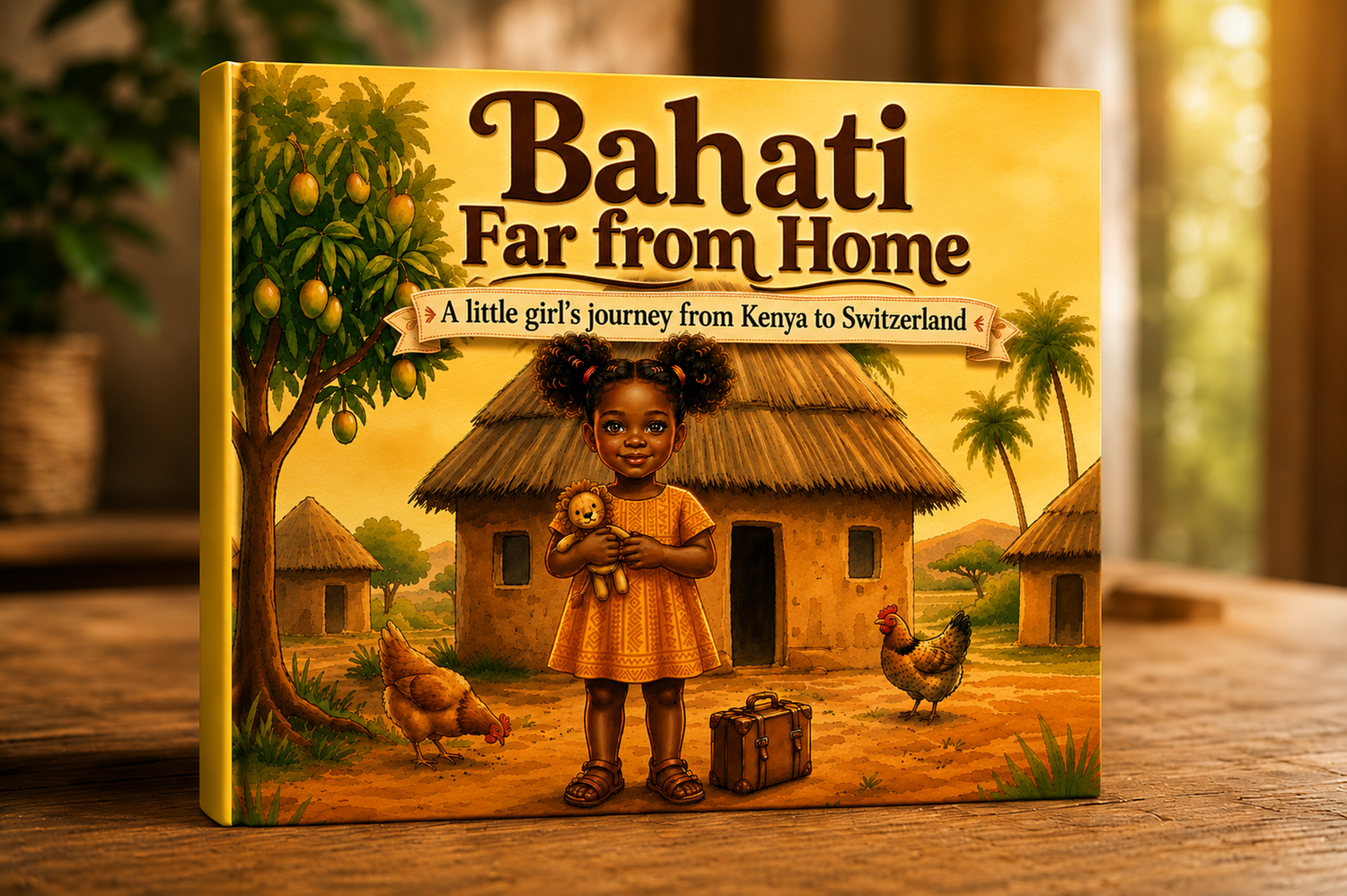 Bahati children's storybook with African children reading together