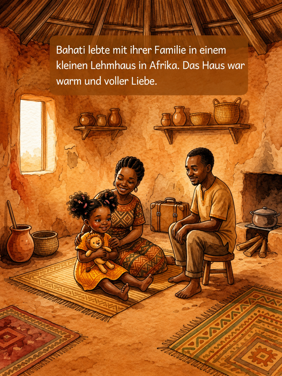 Bahati children's storybook showing African family traditions